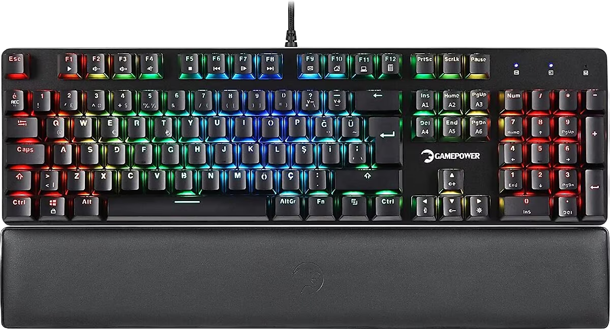 GAMEPOWER OGRE RGB MEKANIK KLAVYE TÜRKÇE Q KIRMIZI SWITCH