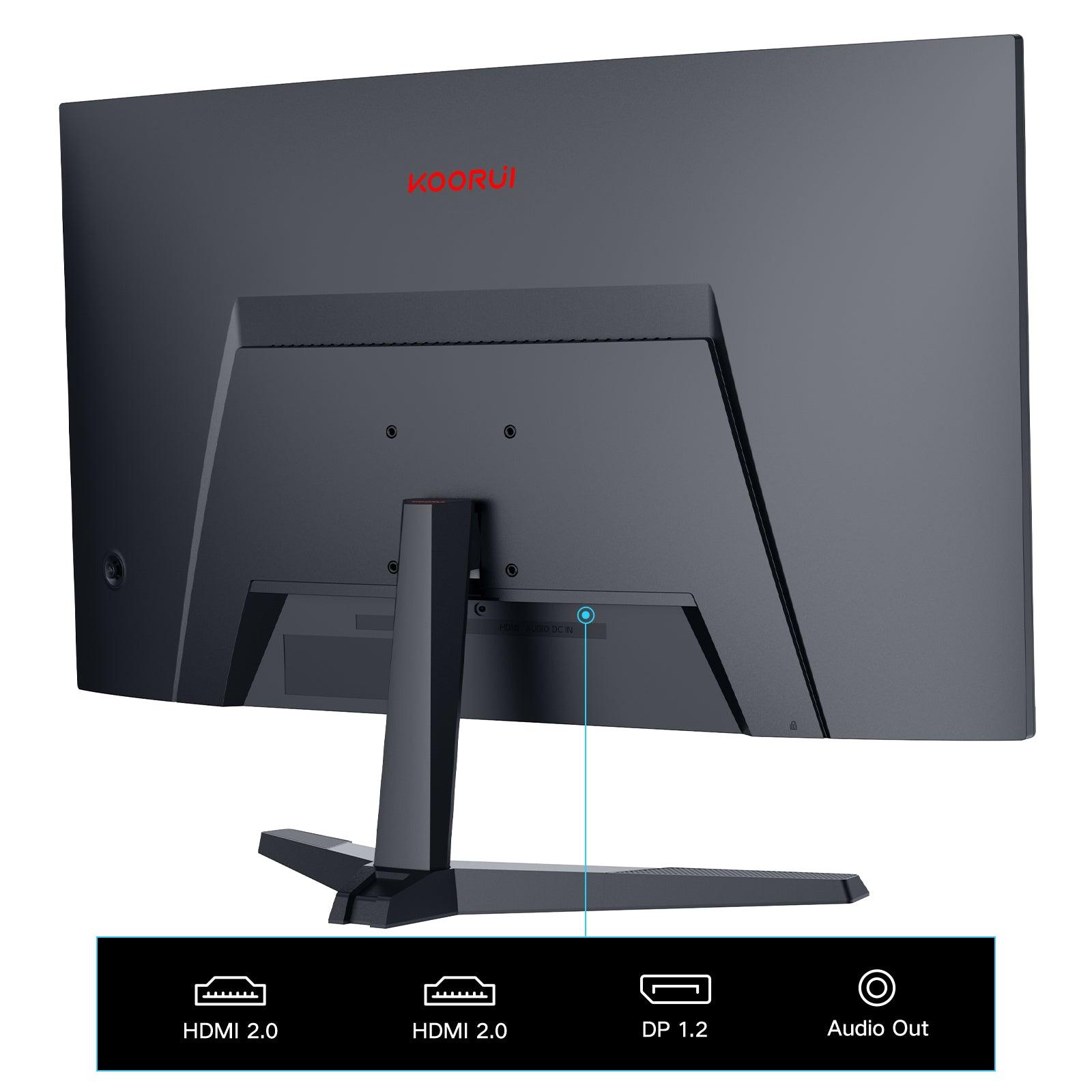 27" KOOURI CURVED 180HZ GAMING MONITOR SİYAH 1MS