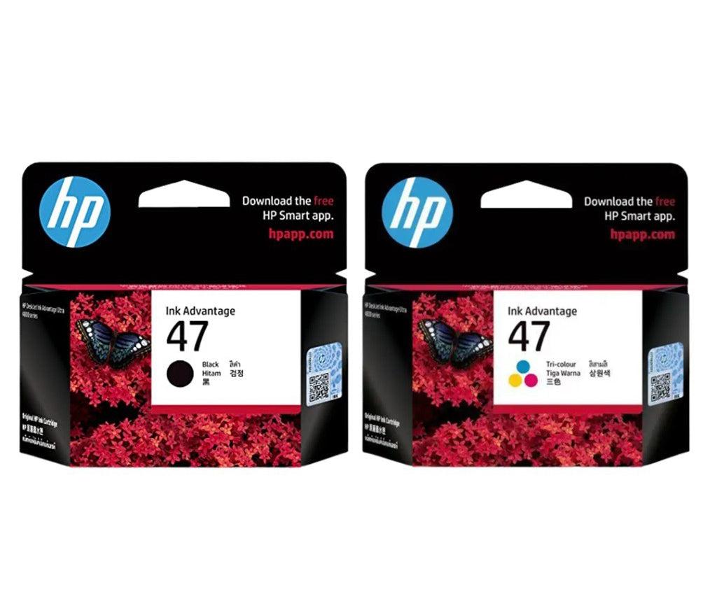 hp 47 siyah ve renkli toner