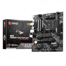 MSI MAG A520M VECTOR WIFI AMD A520 Soket AM4 DDR4 4600(OC)MHz mATX Gaming Anakart