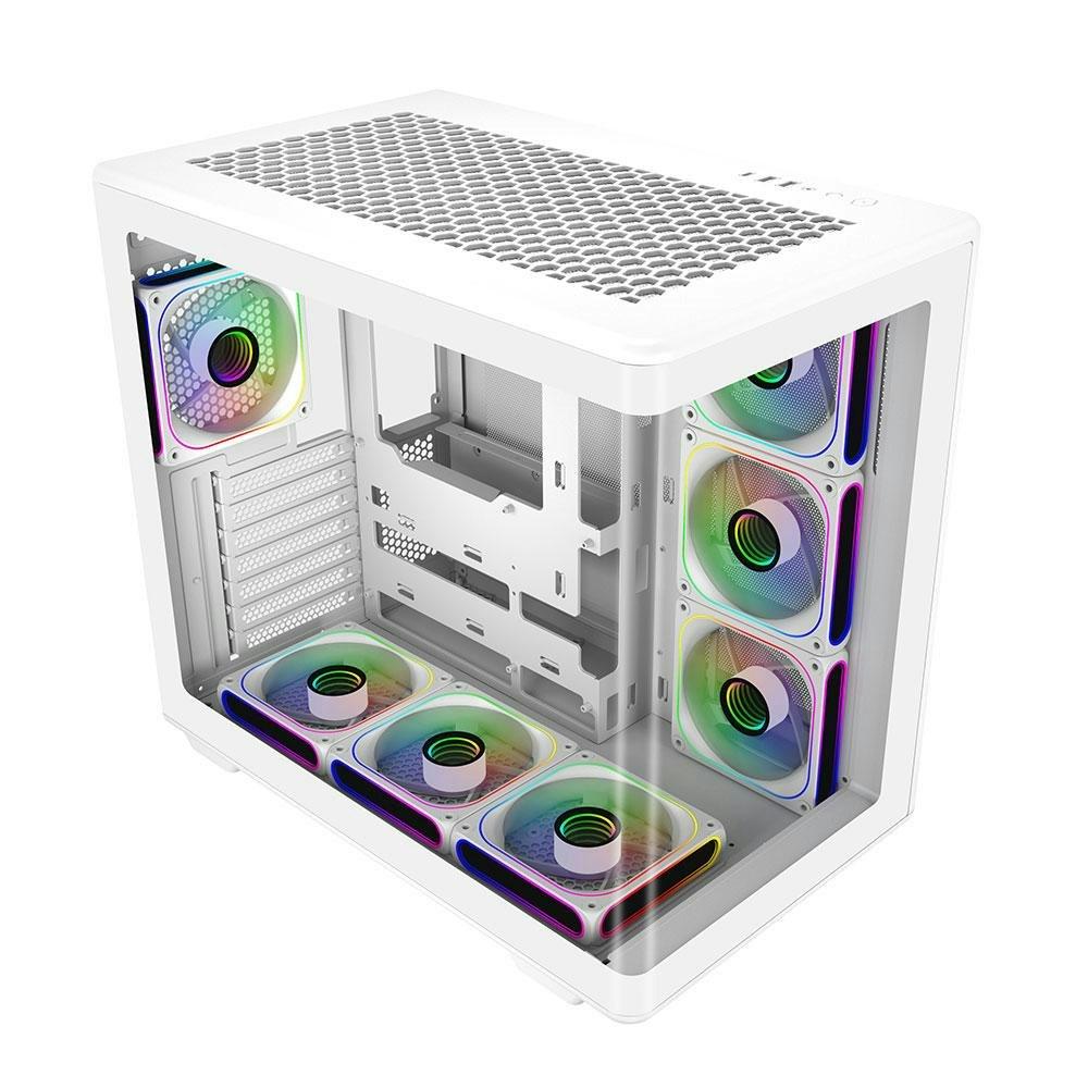 Cooler Master Elite 600 Curve TG Beyaz ARGB Mid Tower Kasa PSU YOK