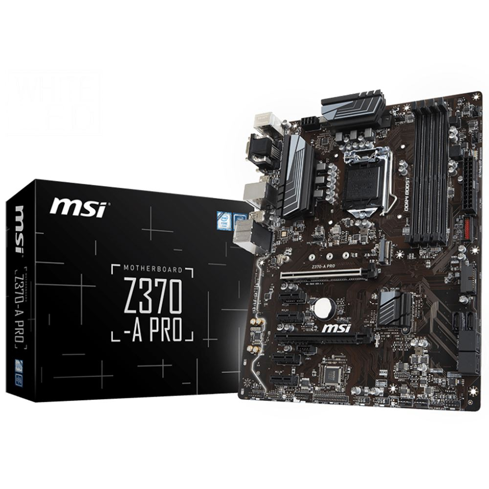 MSI Z370-A Pro Intel Z370 Soket 1151 DDR4 4000(OC)MHz ATX Anakart