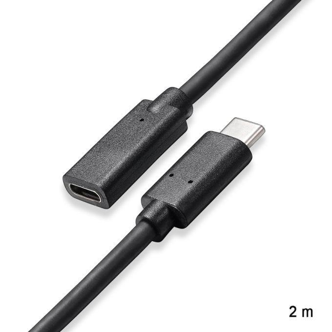 Alfais 4341 Type C USB 3.1 Uzatma Kablosu Ekleme Dişi Erkek Uzatıcı Kablosu 2 mt