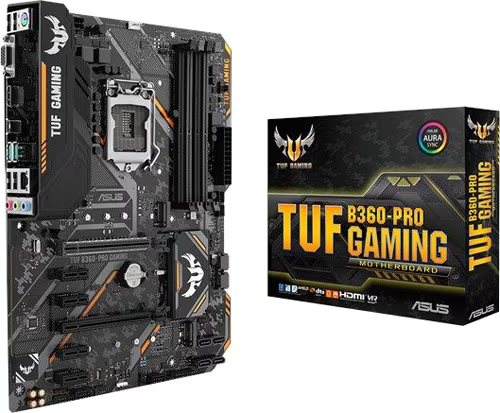 Asus TUF B360-Pro Gaming LGA115 DDR4 Hdmi VGA M.2 ATX Gaming Anakart