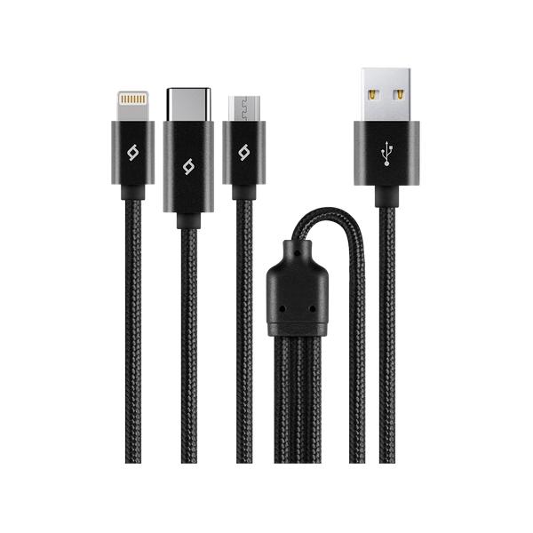 Ttec AlumiCable Mini Trio 30 cm 2DK31 Şarj Kablosu