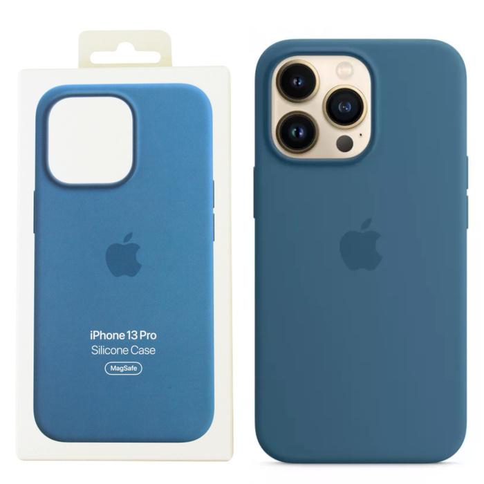 iPhone 13 Pro Magsafe Silicone Case - Blue Jay