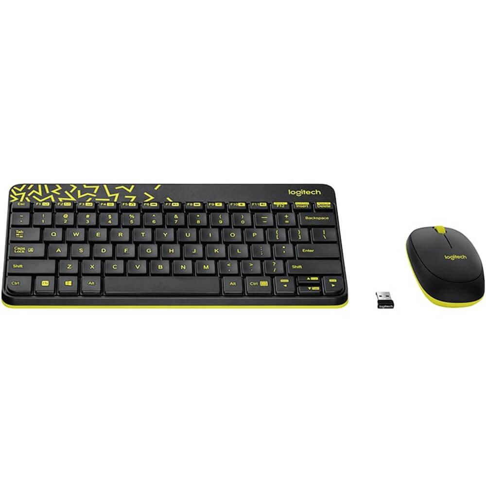 Logitech MK240 Kablosuz Klavye Mouse Set Q TR Sarı 920-008215