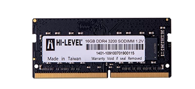 16GB DDR4 3200Mhz SODIMM 1.2V HLV-SOPC25600D4/16G HI- LEVEL