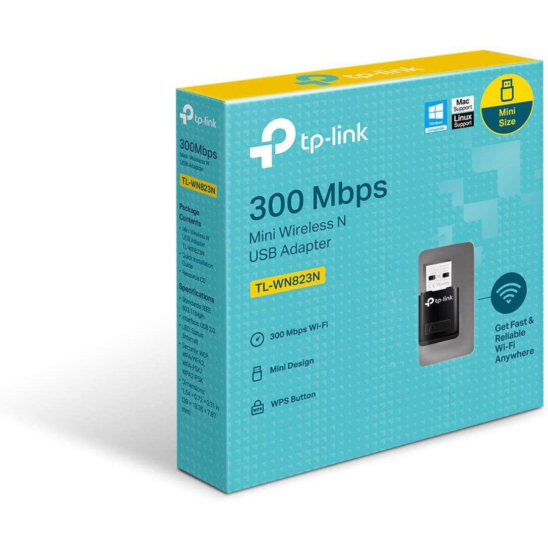 TP-Link TL-WN823N 300Mbps Wi-Fi Mini USB Adaptör