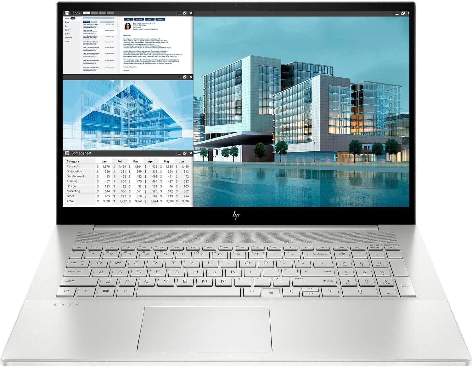 HP ENVY 17T-CH000 I7-1165G7 16GB 512GB NVIDIA GEFORCE MX450 2GB 17.3 FHD TOUCH