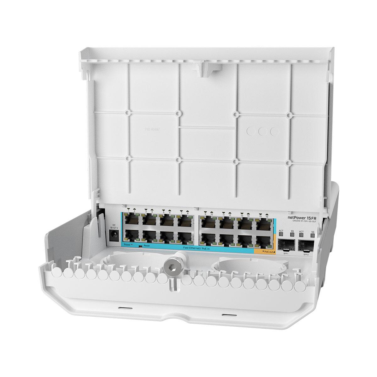 mikrotik netpower 15FR outdoor reverse poe switch
