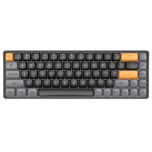AIGO A68 Mavi İngilizce Q Mekanik Klavye Red Switch Red Switch,68 Tuşlu, 1200mA Lityum Pil,