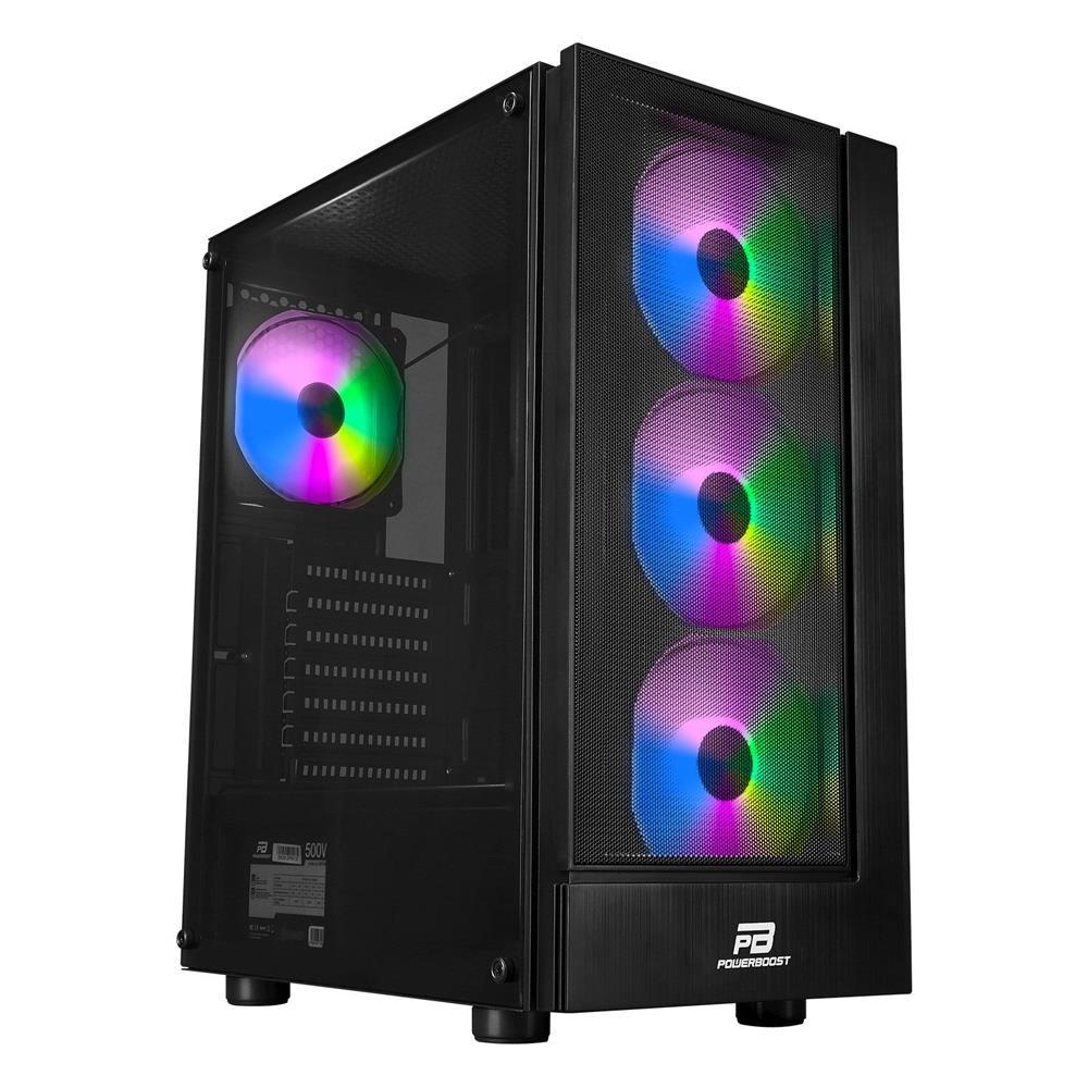 PowerBoost VK-P3301B 500W Mesh Panel USB 3.0 Mid Tower Kasa