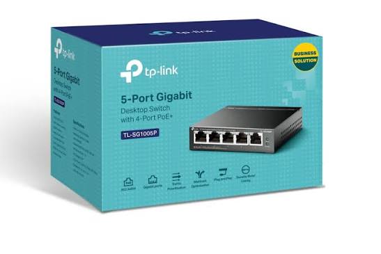 Tp-Link TL-SG1005P 5 Port Gigabit + 4 Port PoE Switch