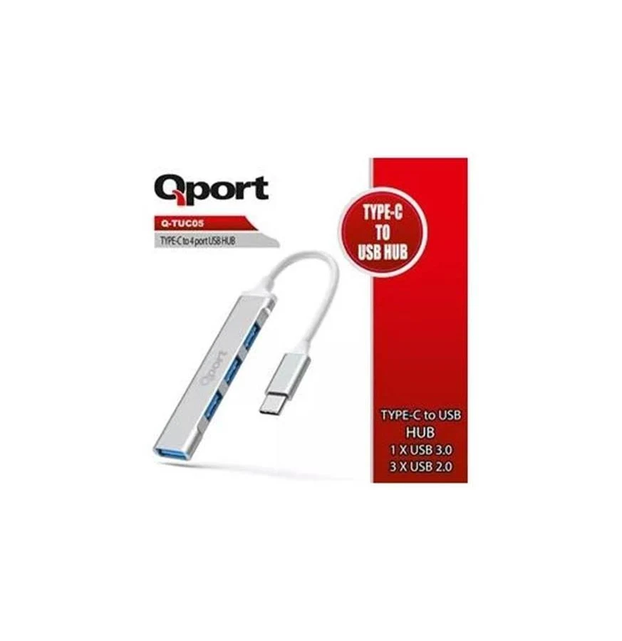 Qport Q-TUC05 Type-C to 4 Port Usb Çoklayıcı