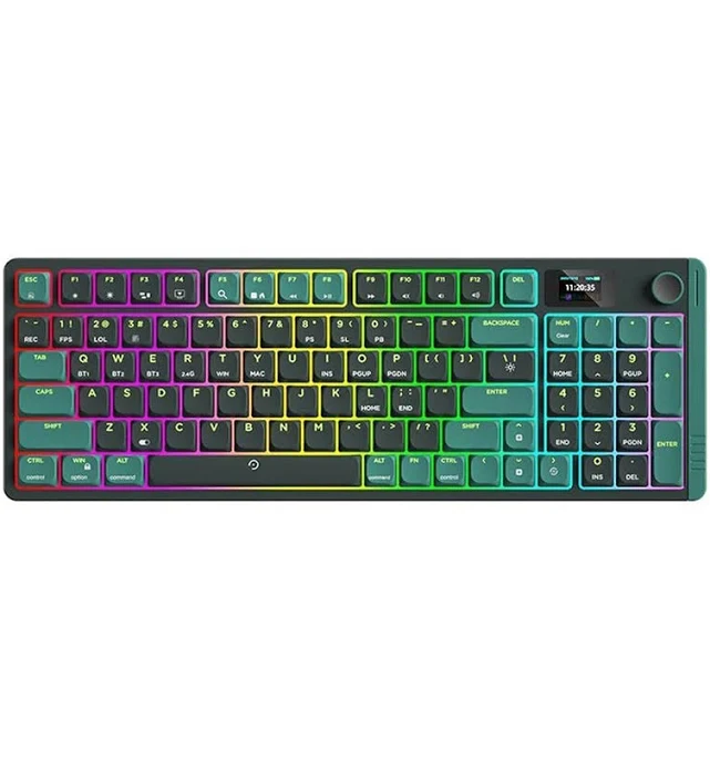 AIGO S99 RGB İngilizce Q Mekanik Kırmızı Switch Bluetooth Klavye Red Switch