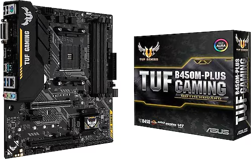 Asus TUF B450M-Plus Gaming AMD B450 Soket AM4 DDR4 4400(OC)MHz mATX Anakart