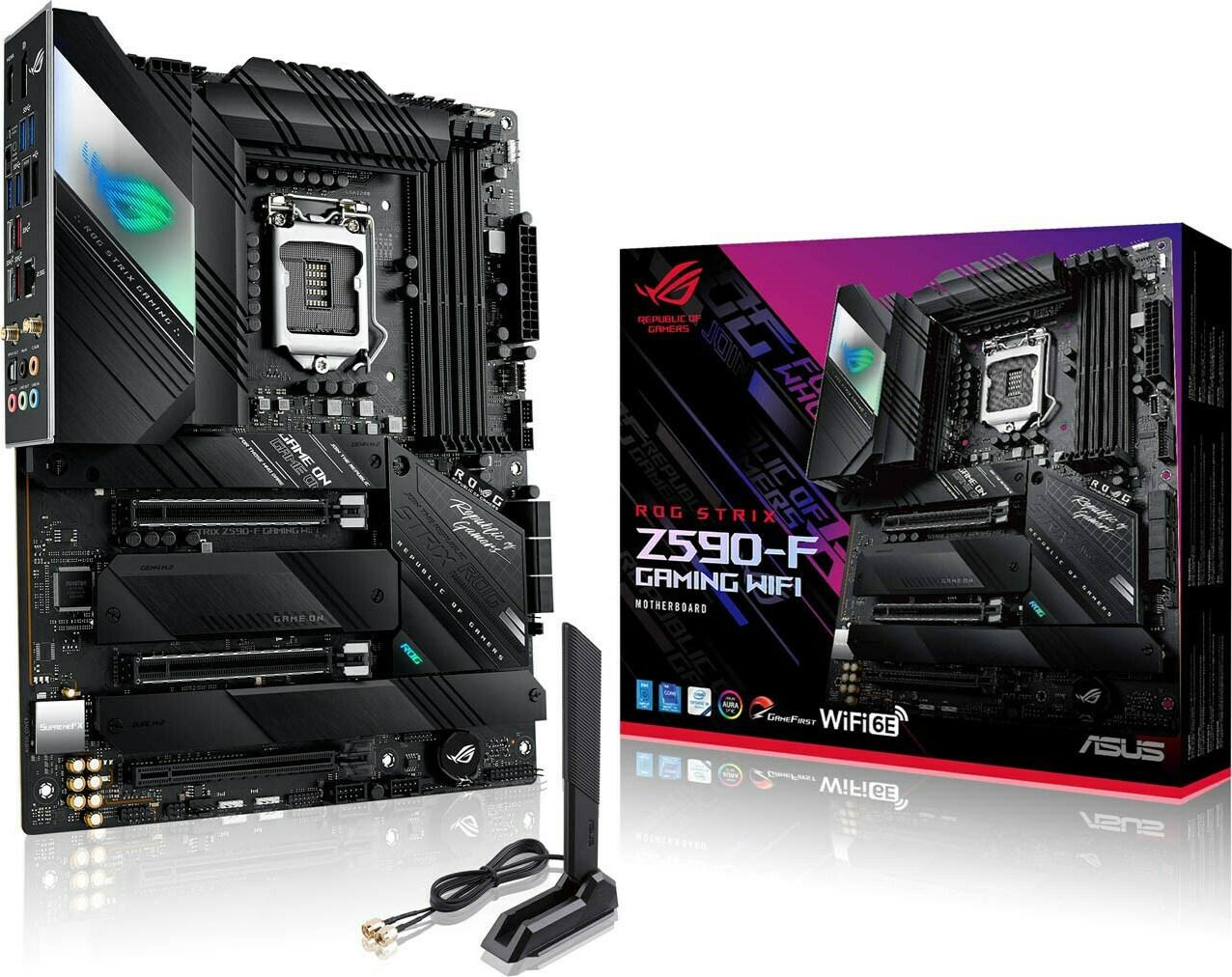 Asus ROG Strix Z590-F Gaming WIFI Intel Z590 Soket 1200 DDR4 5333(OC)MHz ATX Gaming Anakart