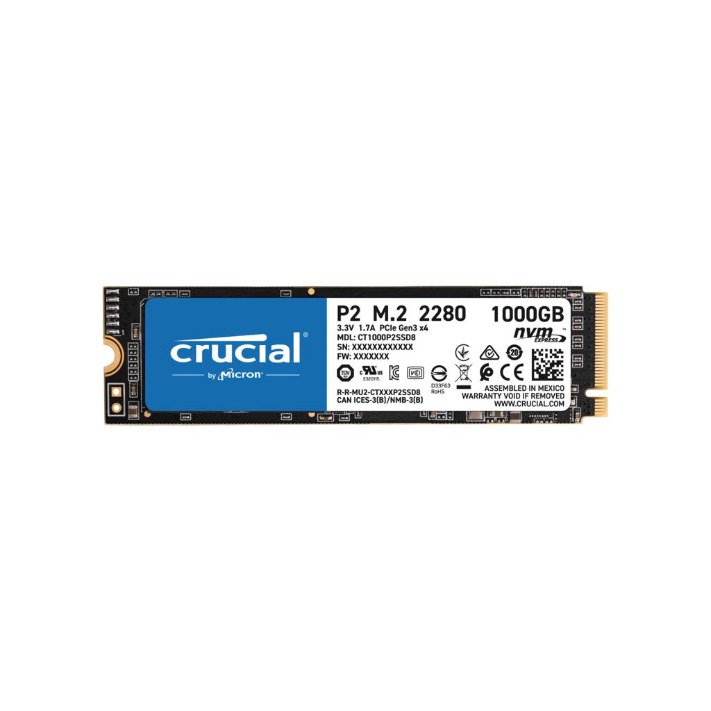 Crucial P2 1TB m.2 NVMe PCIe SSD Disk CT1000P2SSD8
