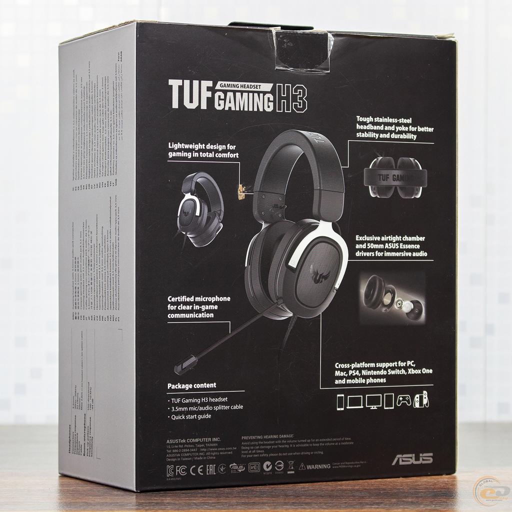 ASUS TUF GAMING H3 7.1 GUN METAL Oyuncu Kulaklığı Pc Mac Ps4 Nintendo Switch Mobil Ve Xbox One Uyumlu