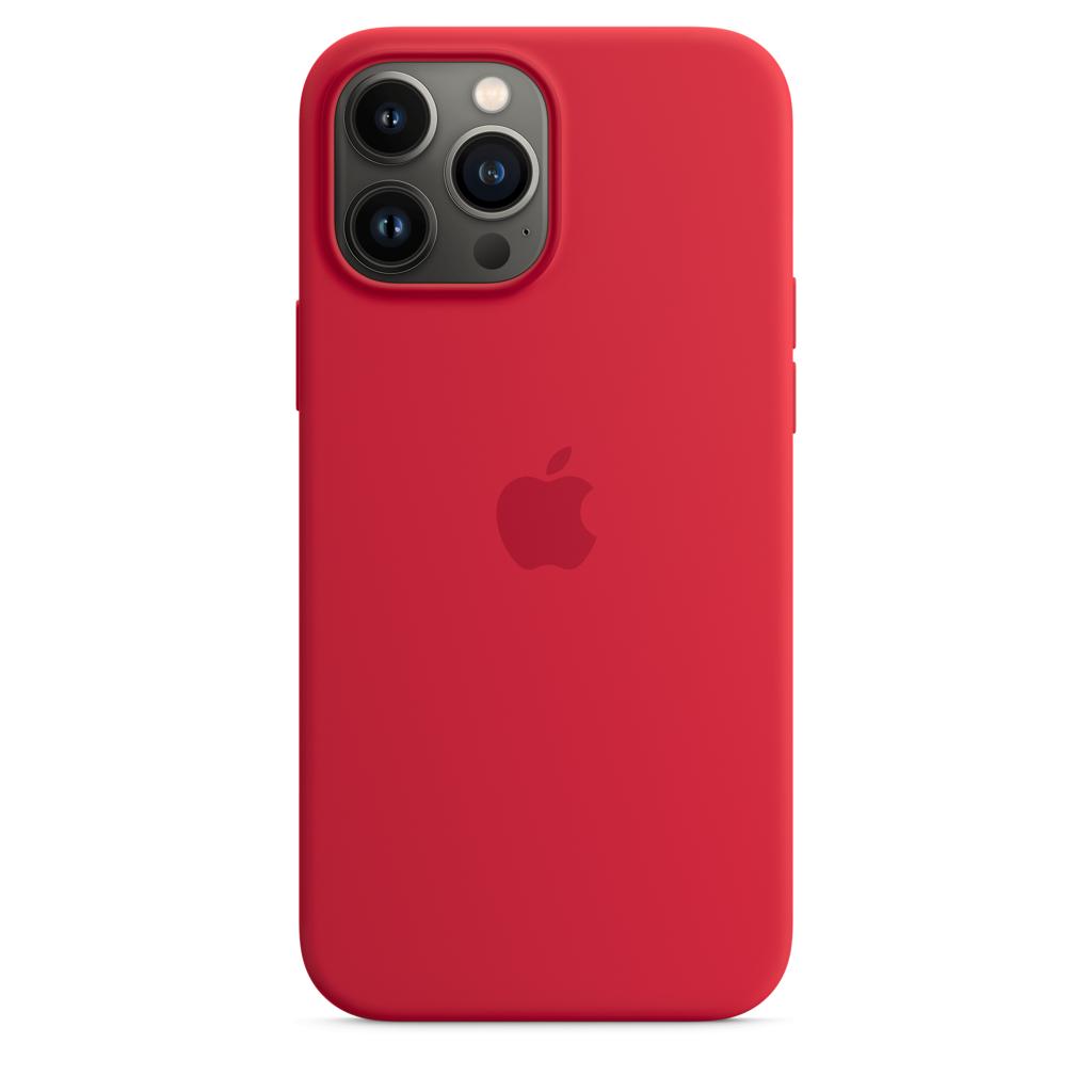 iPhone 13 Promax Magsafe Silicone Case - Red