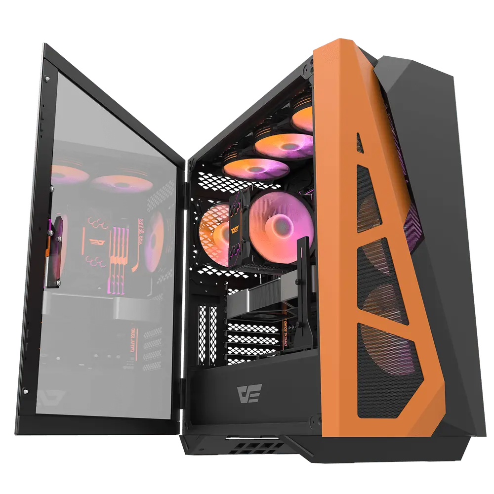 DarkFlash DLZ31-MESH Siyah Mid Kasa PSU yok