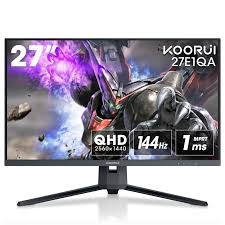 Koorui 27" 27E1QA Gaming 144Hz Monitör Siyah 1ms