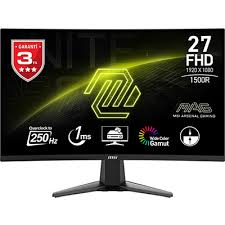 MSI 27" MAG 27C6X Curved 1500R VA 1ms Adaptıve-Sync Siyah FHD Monitör
