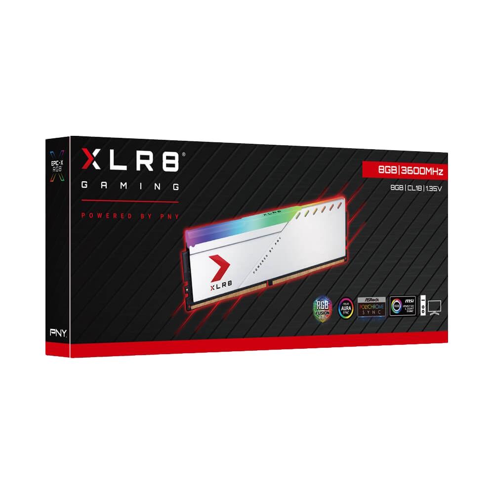 PNY 8GB XLR8 Siyah 3600MHz CL18 DDR4 Single Kit Ram
