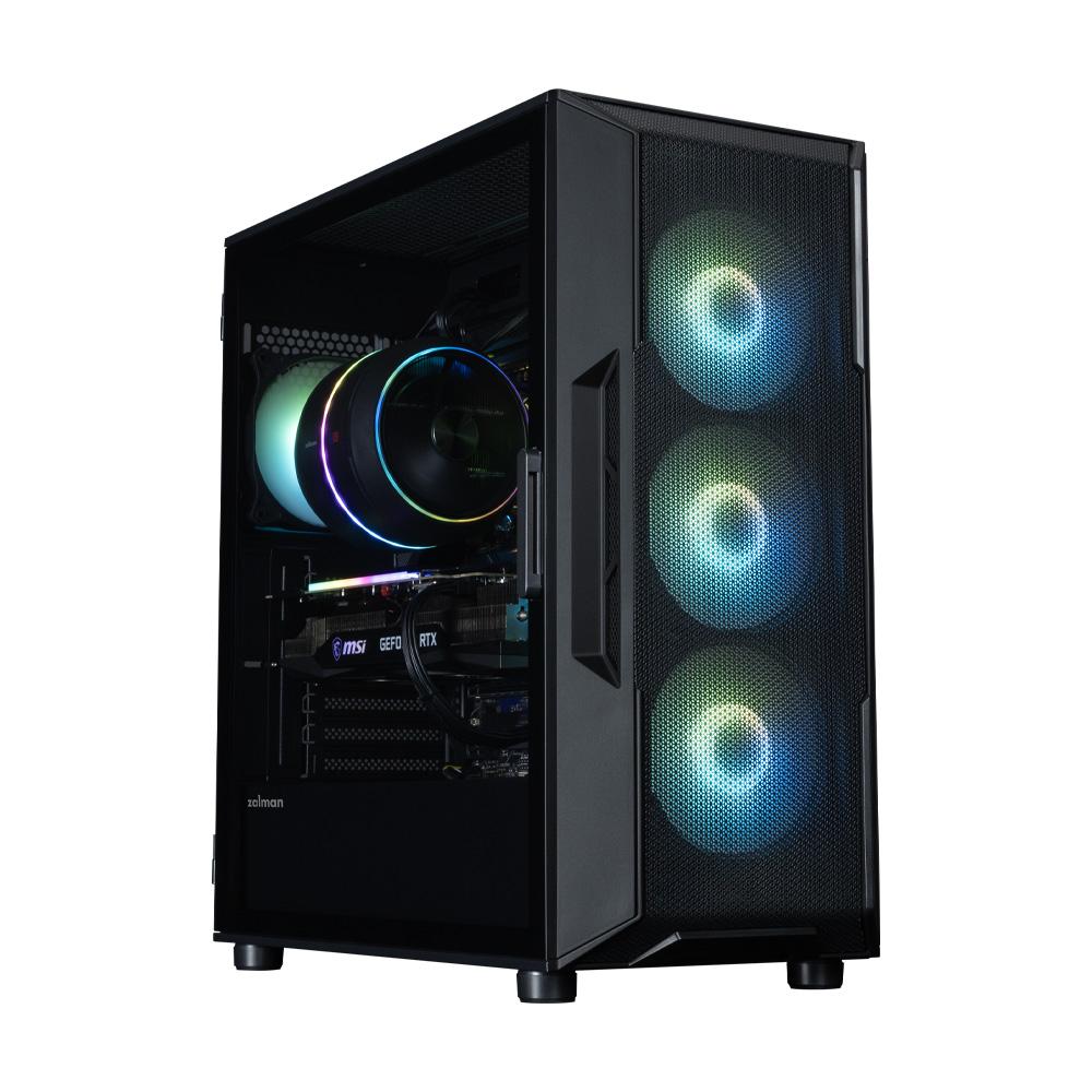 Zalman X3 Black 4 x 12cm RGB LED Fan Midi Tower Gaming Kasa