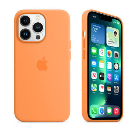iPhone 13 Promax Magsafe Silicone Case - Marigold