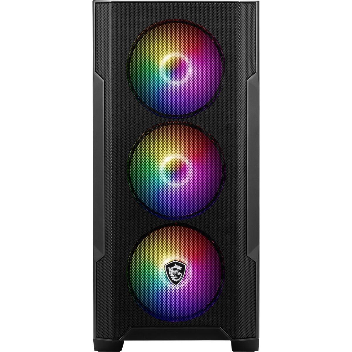 MSI MAG FORGE M100A Akrilik Yan Panel RGB Micro ATX Oyuncu Kasa 750W PSU