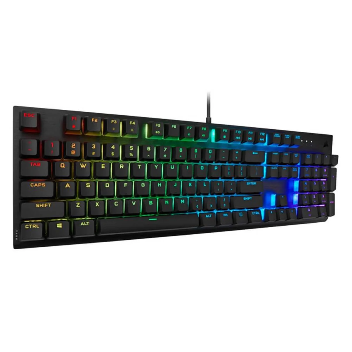 Corsair K60 RGB Pro Cherry Viola TR Q Mekanik Kablolu Siyah Gaming Klavye