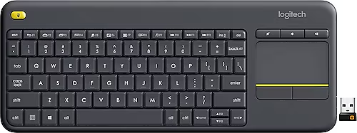 Logitech K400 Plus Touch Pad Kablosuz Unifying Klavye Siyah 920-007149