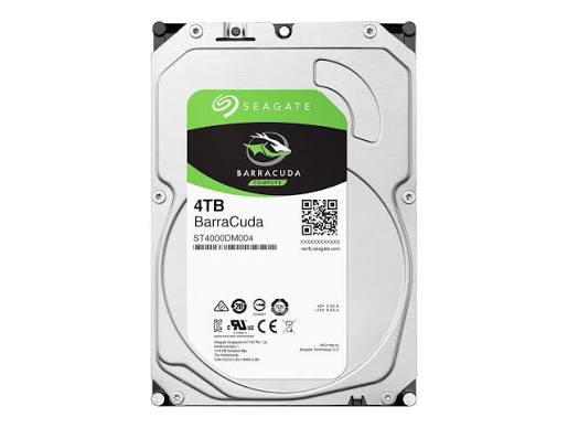 Seagate 3.5" 4 TB Barracuda ST4000DM004 SATA 3.0 5400 RPM Hard Disk