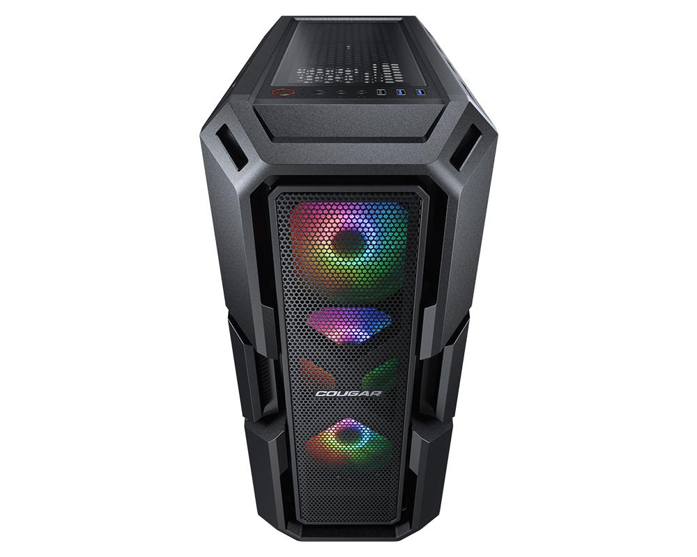 Cougar MX440 Mesh RGB CGR-56C1B-MESH-RGB-C 750W 80+ Bronze Temperli Cam Mesh USB 3.0 ATX Mid-Tower Gaming (Oyuncu) Kasa