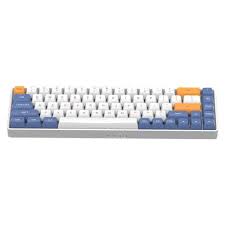 AIGO A68 Mavi İngilizce Q Mekanik Klavye Yellow Switch Yellow Switch,68 Tuşlu, 1200mA Lityum Pil,