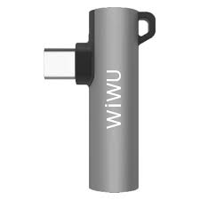 Zore Wiwu ST05 Type-C Ses Adaptörü Gri 1082145277