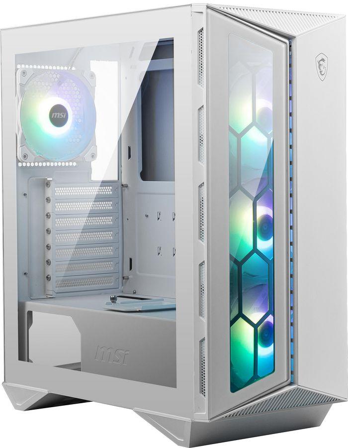 MSI MPG GUNGNIR 110R Temperli Cam A-RGB Mid Tower Beyaz Kasa PSU YOK  Üst:240mm/Ön:360mm/ATX,Mikro ATX,MINI ATX/380x215x