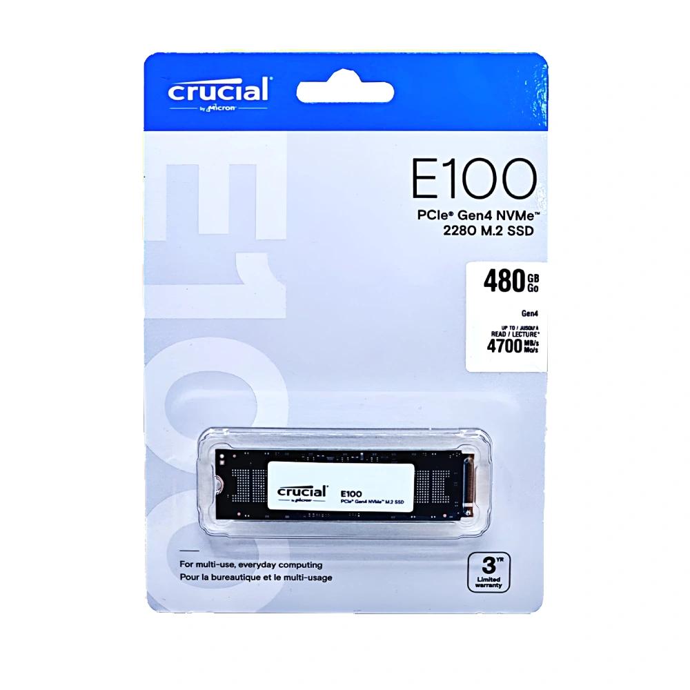 Crucial E100 480GB NVME M.2 SSD Disk