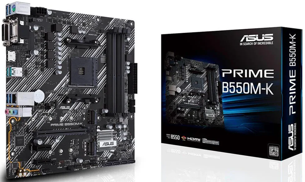 Asus Prime B550M-K AMD B550 Soket AM4 DDR4 4600(OC)Mhz mATX Gaming Anakart