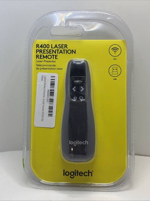 Laser Presentation Remote Wireless Black R400