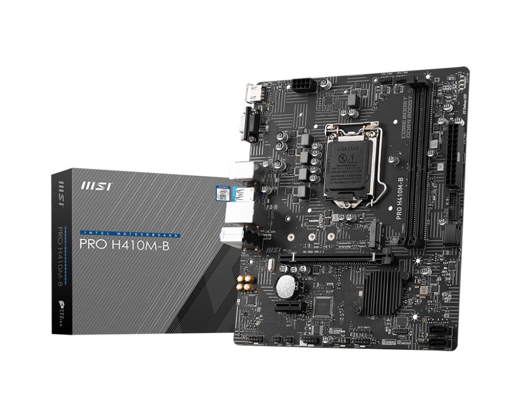 MSI PRO H410M-B 2933Mhz DDR4 M.2 HDMI VGA 1200P