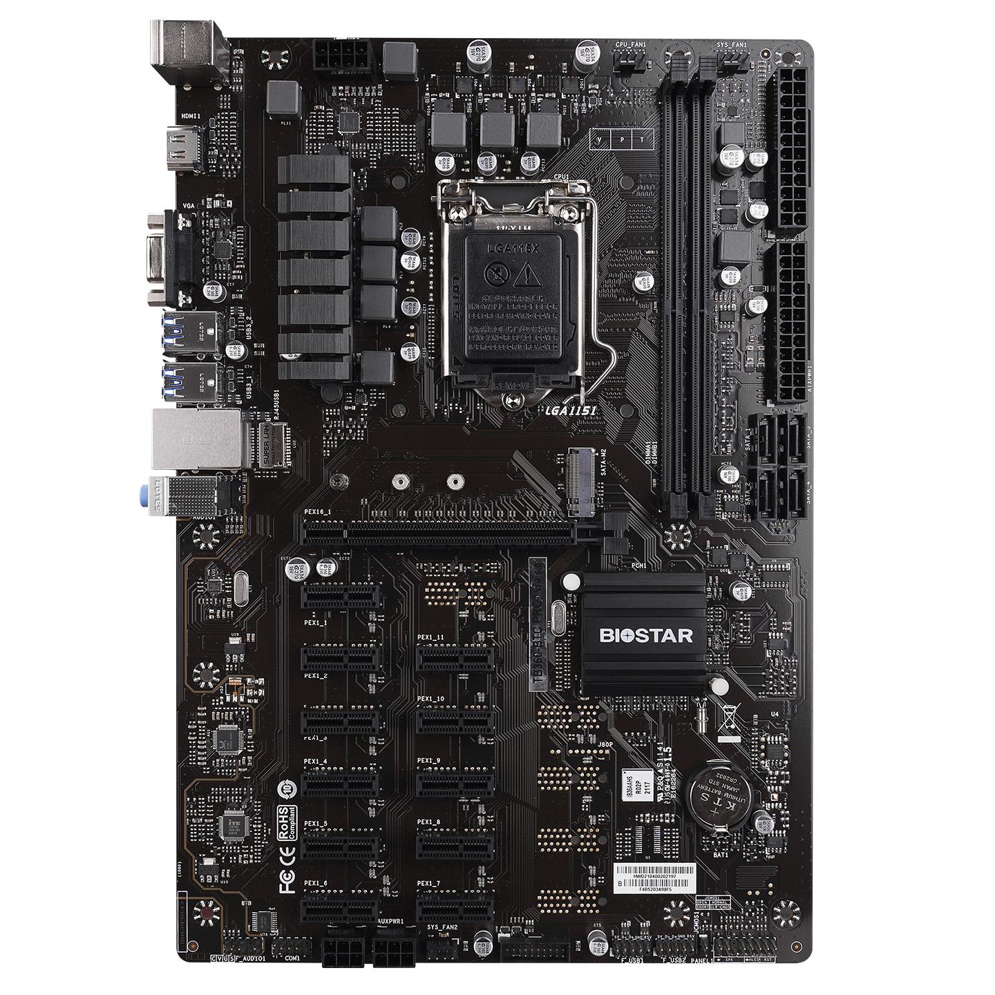 Biostar TB360-BTC PRO + Celeron G4930T + Kingston DDR4 RAM + Fan