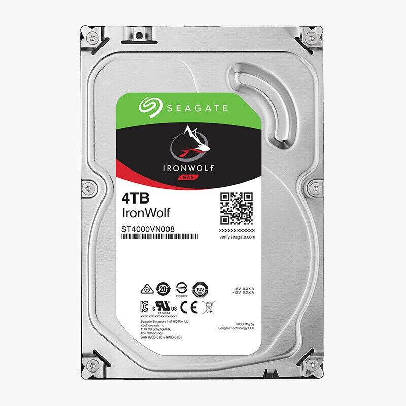 Seagate 3.5" 4 TB Ironwolf ST4000VN008 SATA 3.0 5900 RPM Hard Disk