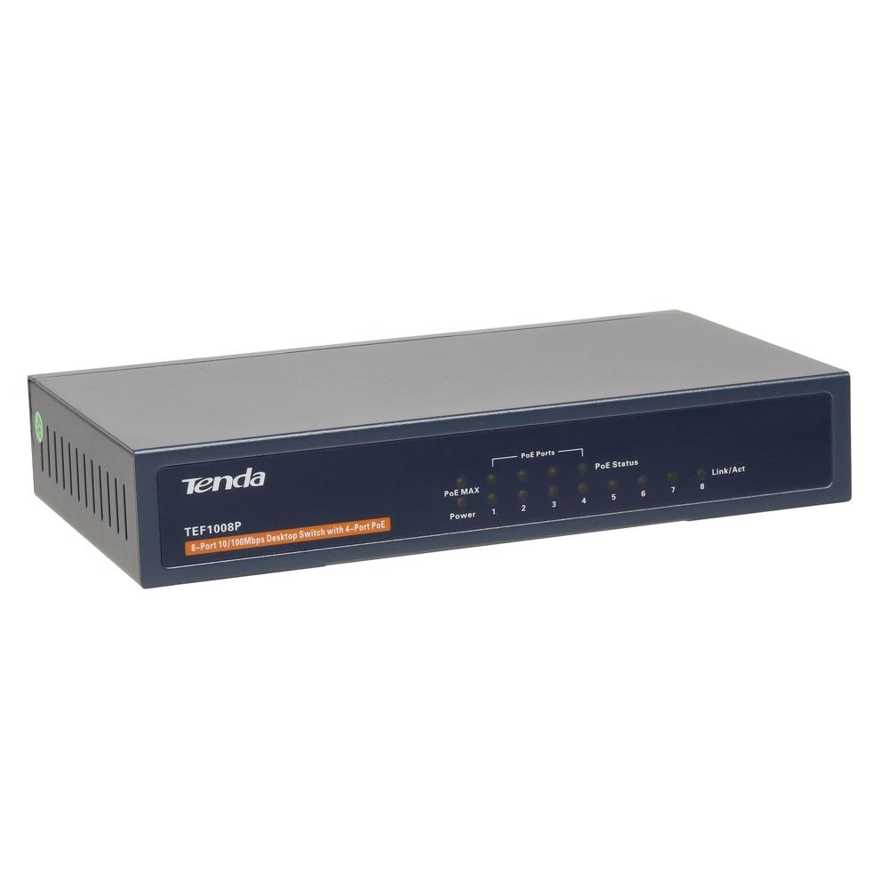 Tenda TEF1008P 8Port 10/100 4 Port PoE Switch