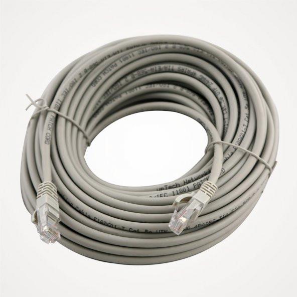 FLAXES FNK-610G 10MT CAT6 Patch Network Kablo Gri