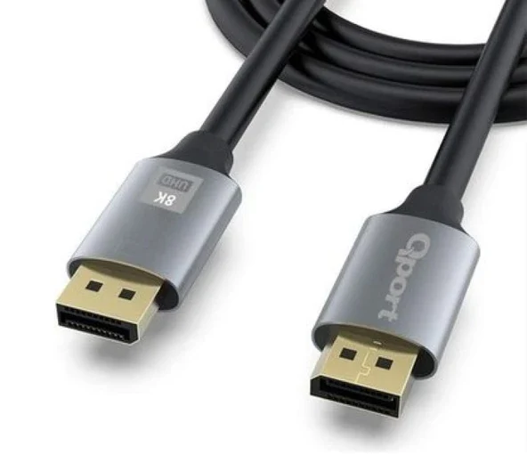 Qport Q-DP34 Display Port 1.4V 3m Kablo