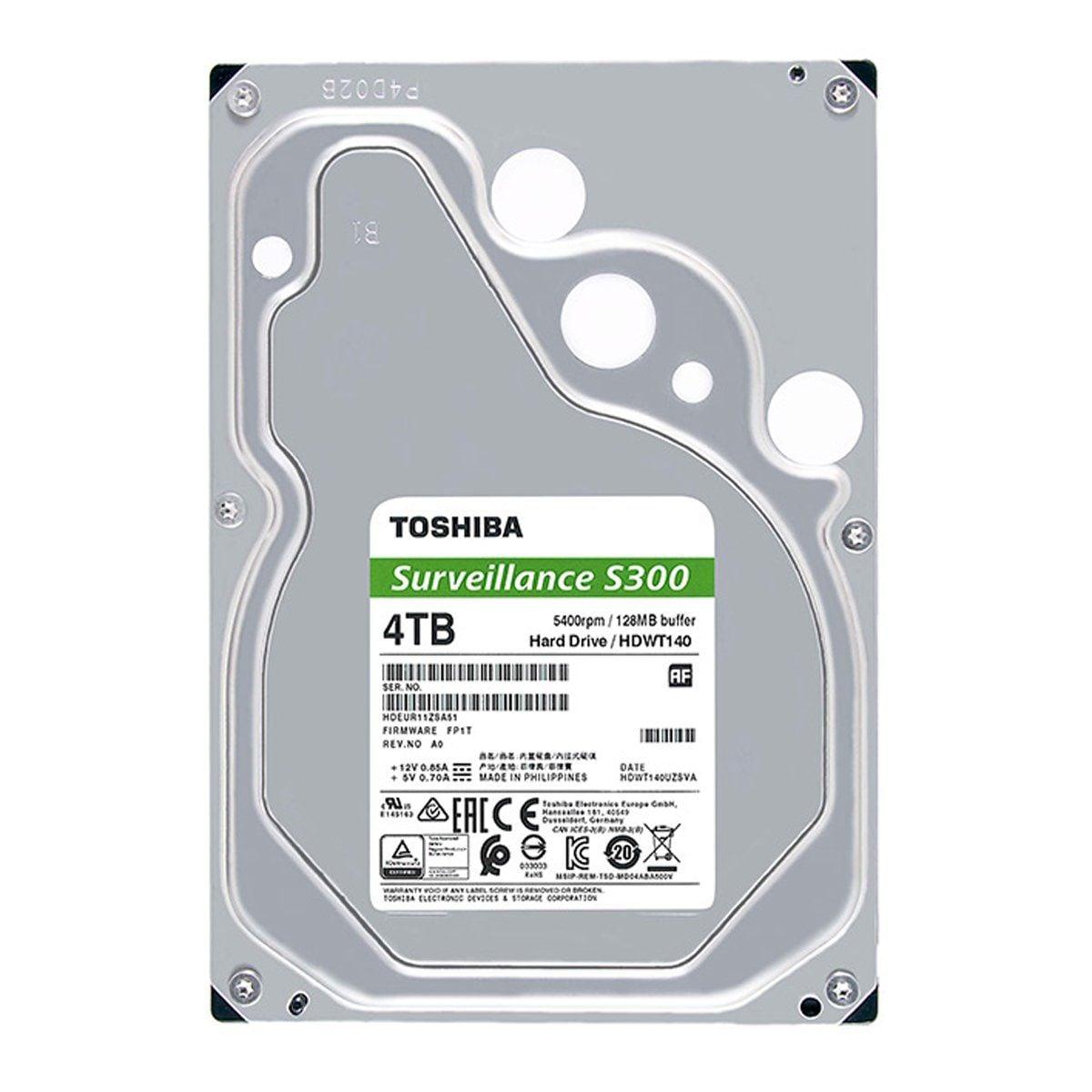 Toshiba 3,5" S300 4TB 256MB 5400RPM HDWT840UZSVA