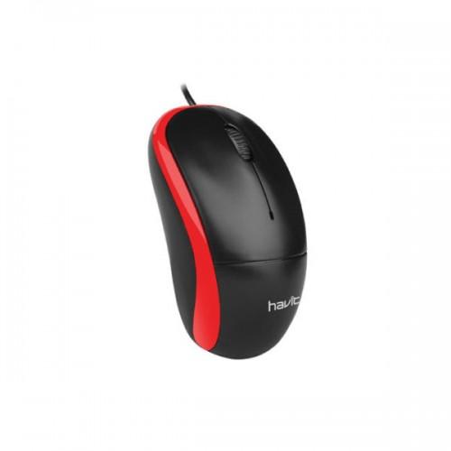 Havit MS851 KırmızıSiyah Kablolu Mouse